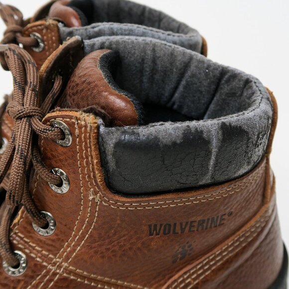 Wolverine Brown Leather Work Boots